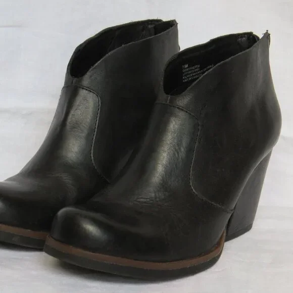 Kork-Ease Shoes Korks By Korkease Gemini Black Leather Booties